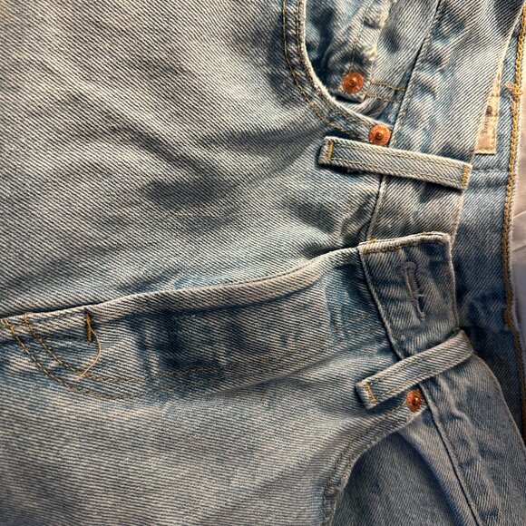 Levi’s 501 Original Button Fly Jeans Light Wash High Rise [Size W25 L30] - Picture 5 of 6